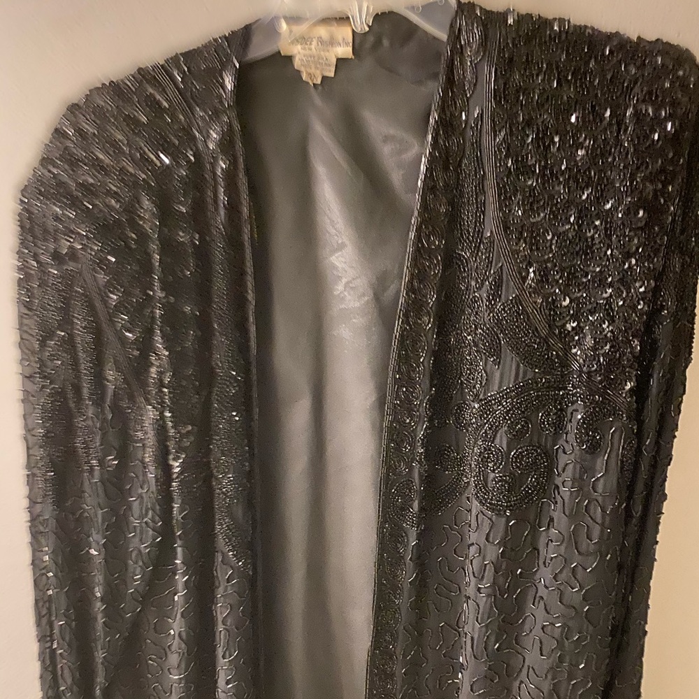 Black and Sequined Dress Jacket